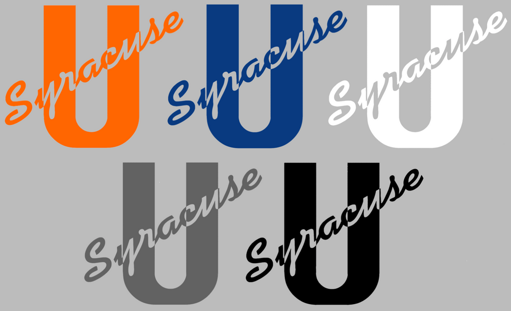 Syracuse Orange Retro Throwback Logo Premium DieCut Vinyl Decal PICK COLOR & SIZE