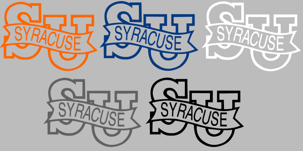 Syracuse Orange Retro Throwback Logo Premium DieCut Vinyl Decal PICK COLOR & SIZE
