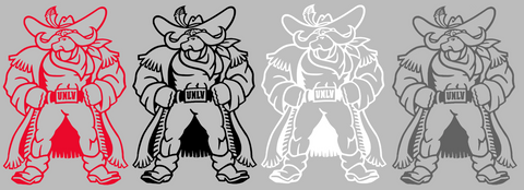 UNLV Rebels Retro Throwback Logo Premium DieCut Vinyl Decal PICK COLOR & SIZE