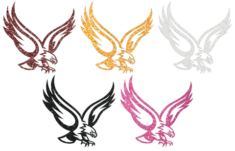 Boston College Eagles Metallic Sparkle Mascot Logo Premium DieCut Vinyl Decal PICK COLOR & SIZE