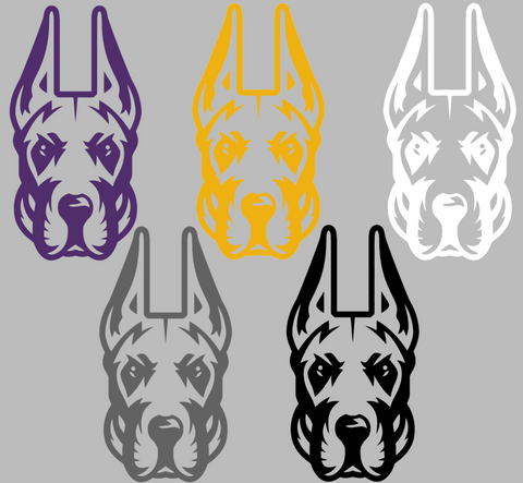 Albany Great Danes Team Logo Premium DieCut Vinyl Decal PICK COLOR & SIZE