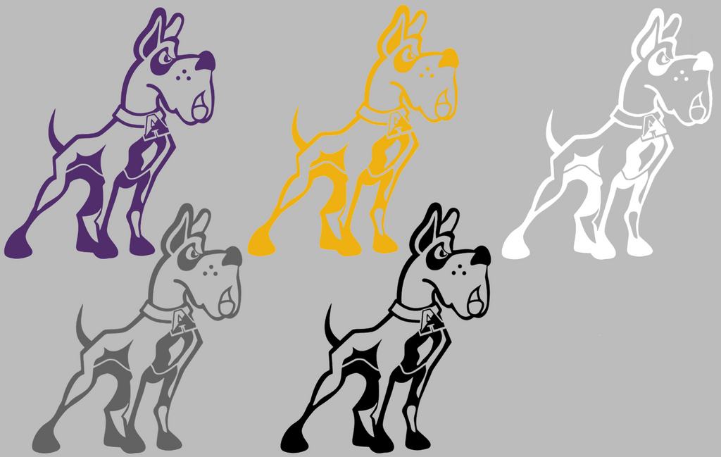 Albany Great Danes Retro Throwback Logo Premium DieCut Vinyl Decal PICK COLOR & SIZE