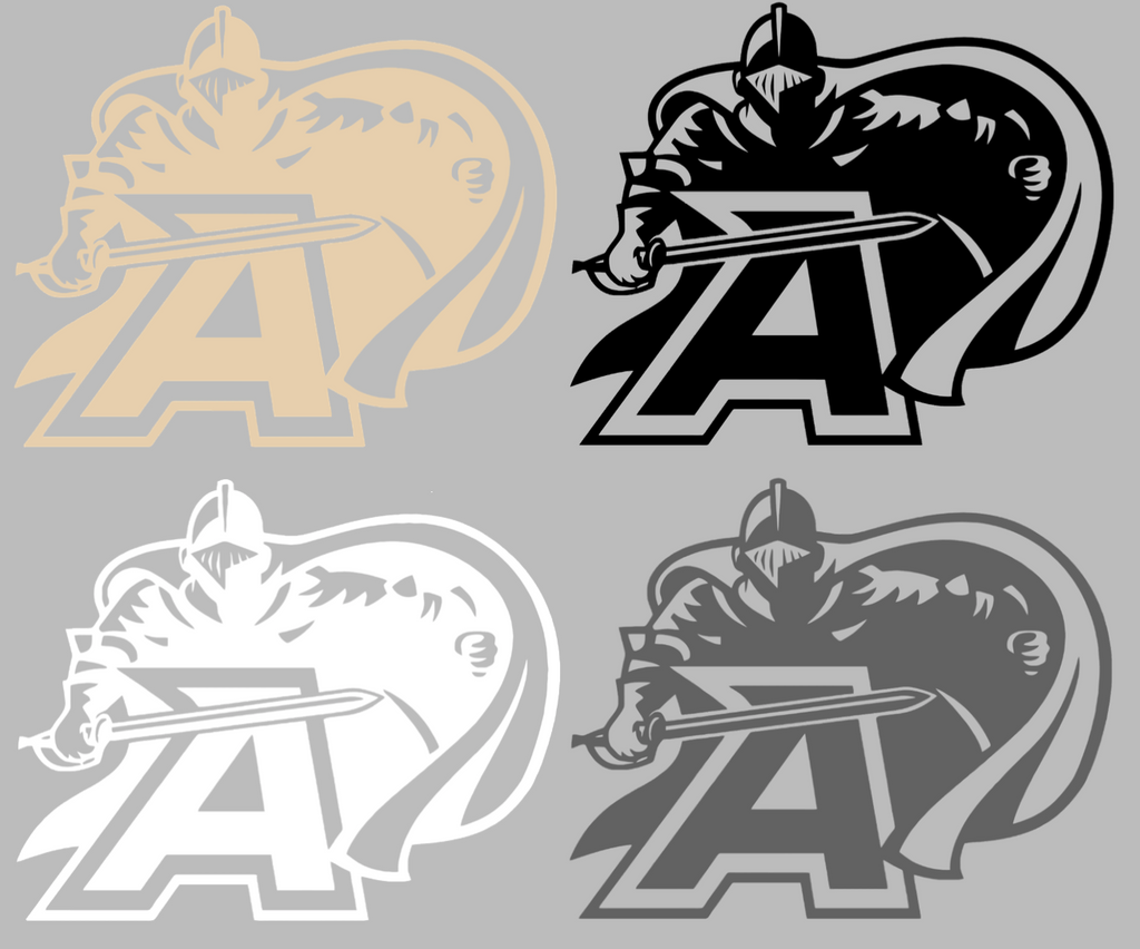Army Black Knights Retro Throwback Logo Premium DieCut Vinyl Decal PICK COLOR & SIZE