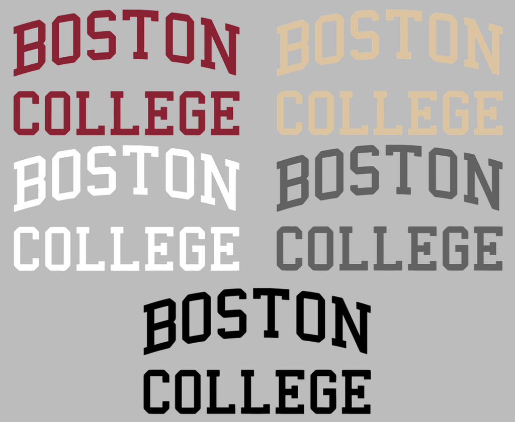 Boston College Eagles Team Name Logo Premium DieCut Vinyl Decal PICK COLOR & SIZE