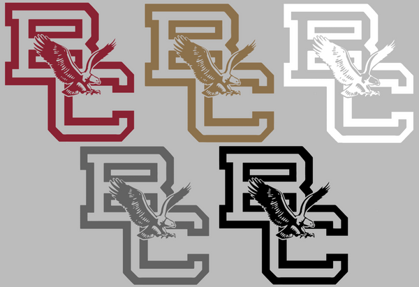 Boston College Eagles Retro Throwback Logo Premium DieCut Vinyl Decal PICK COLOR & SIZE