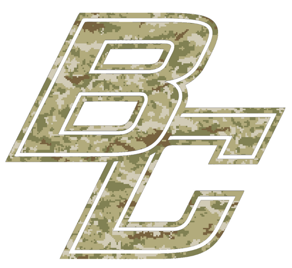 Boston College Eagles BC Logo Salute to Service Camouflage Camo Vinyl Decal PICK SIZE