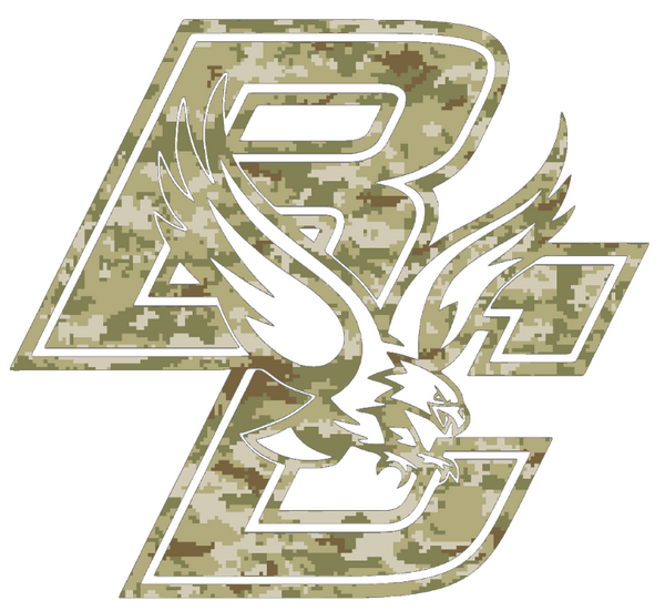 Boston College Eagles Team Logo Salute to Service Camouflage Camo Vinyl Decal PICK SIZE