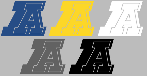 Akron Zips Retro Throwback Logo Premium DieCut Vinyl Decal PICK COLOR & SIZE