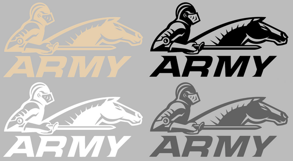 Army Black Knights Retro Throwback Logo Premium DieCut Vinyl Decal PICK COLOR & SIZE