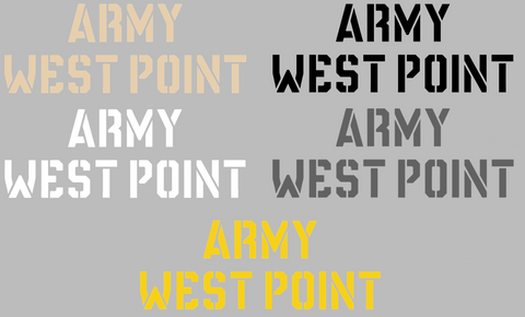 Army Black Knights Team Name Logo Premium DieCut Vinyl Decal PICK COLOR & SIZE