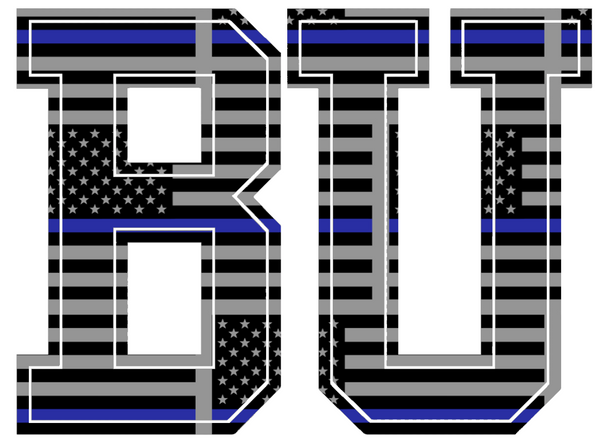 Boston University Terriers Team Logo Thin Blue Line Flag Vinyl Decal ...