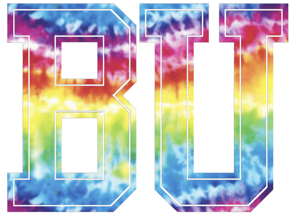 Boston University Terriers Team Logo Crucial Catch Tie Dye Vinyl Decal ...
