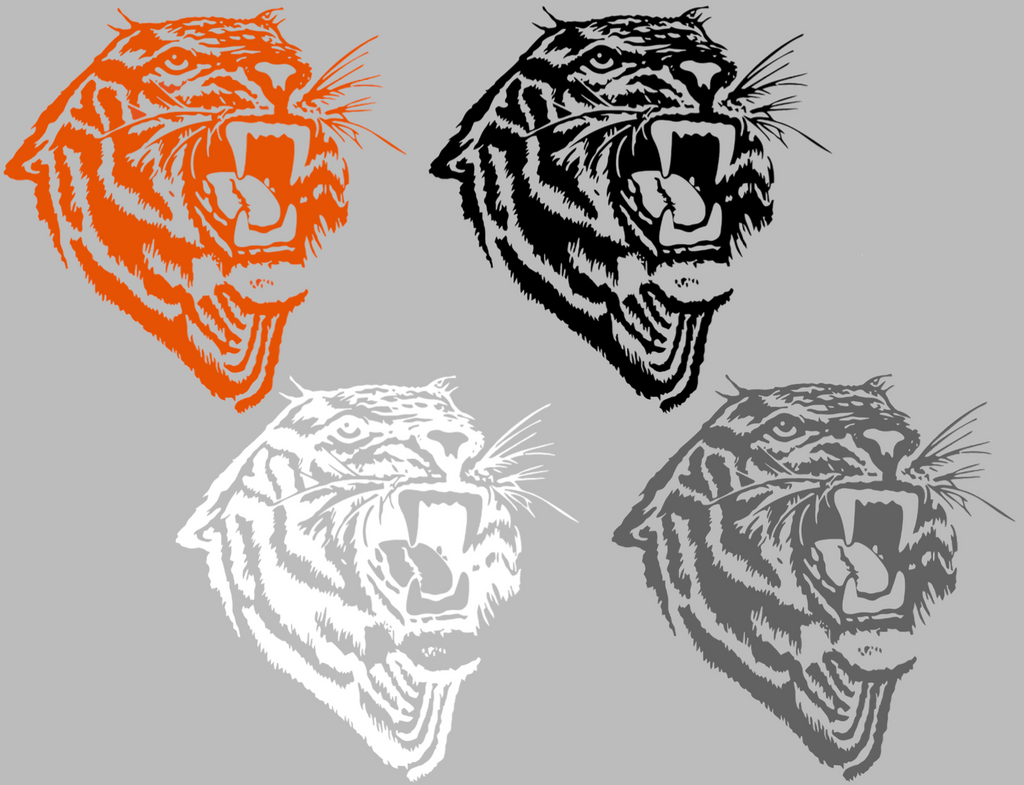 Pacific Tigers Retro Throwback Logo Premium DieCut Vinyl Decal PICK COLOR & SIZE