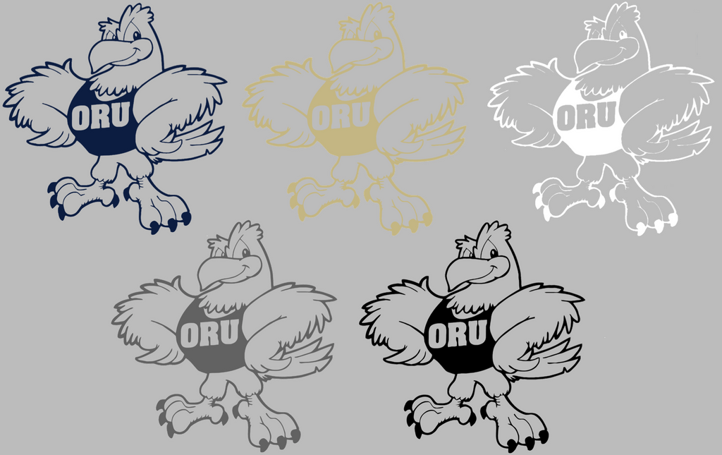 Oral Roberts Golden Eagles Retro Throwback Logo Premium DieCut Vinyl Decal PICK COLOR & SIZE