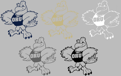 Oral Roberts Golden Eagles Retro Throwback Logo Premium DieCut Vinyl Decal PICK COLOR & SIZE