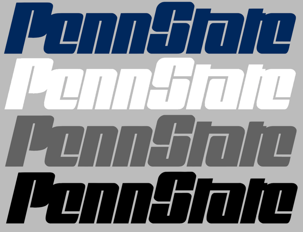 Penn State Nittany Lions Retro Throwback Team Name Logo Premium DieCut Vinyl Decal PICK COLOR & SIZE