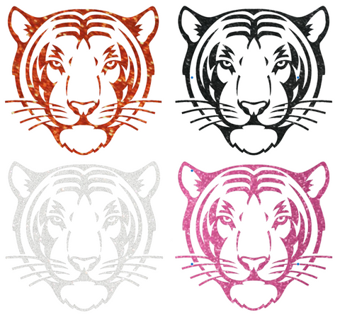 Princeton Tigers Metallic Sparkle Mascot Logo Premium DieCut Vinyl Decal PICK COLOR & SIZE