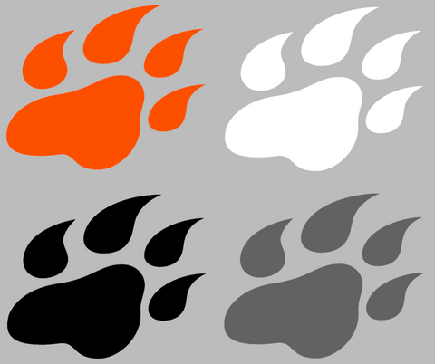 Sam Houston State Bearkats Paw Print Logo Premium DieCut Vinyl Decal PICK COLOR & SIZE