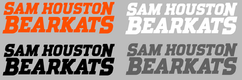 Sam Houston State Bearkats Team Name Logo Premium DieCut Vinyl Decal PICK COLOR & SIZE