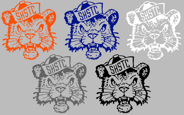 Sam Houston State Bearkats Retro Throwback Logo Premium DieCut Vinyl Decal PICK COLOR & SIZE