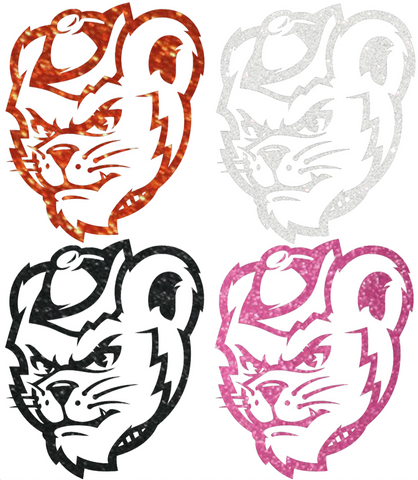 Sam Houston State Bearkats Metallic Sparkle Mascot Logo Premium DieCut Vinyl Decal PICK COLOR & SIZE