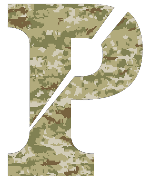 Penn Quakers P Logo Salute to Service Camouflage Camo Vinyl Decal PICK SIZE