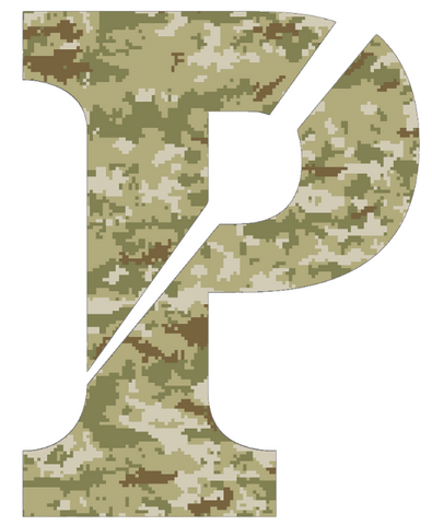 Penn Quakers P Logo Salute to Service Camouflage Camo Vinyl Decal PICK SIZE