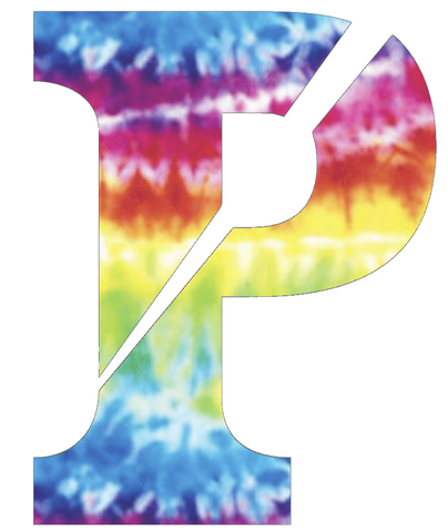 Penn Quakers P Logo Crucial Catch Cancer Tie Dye Vinyl Decal PICK SIZE