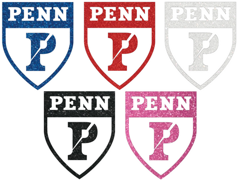 Penn Quakers Metallic Sparkle Team Logo Premium DieCut Vinyl Decal PICK COLOR & SIZE