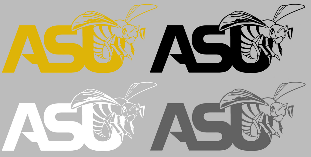 Alabama State Hornets Team Logo Premium DieCut Vinyl Decal PICK COLOR & SIZE