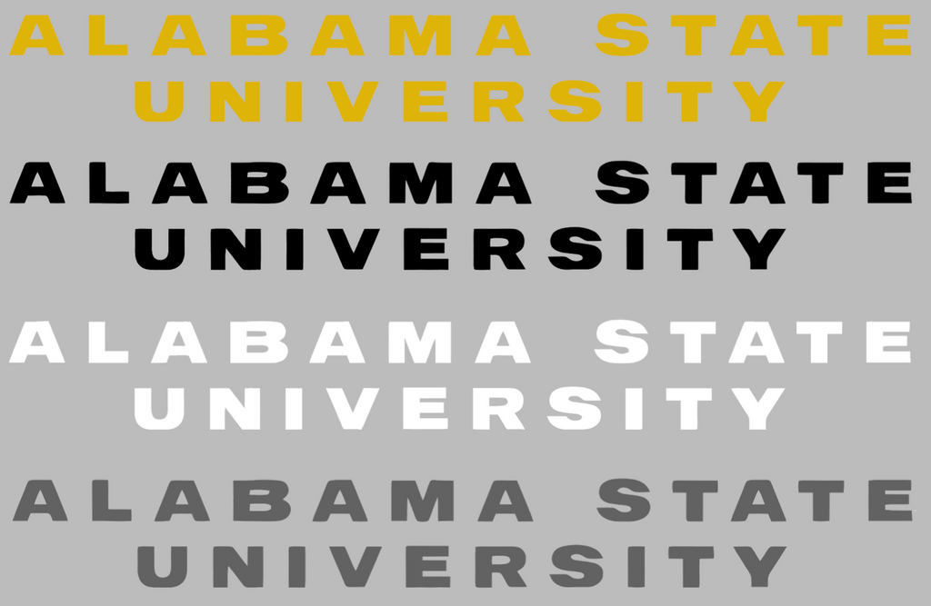 Alabama State Hornets Team Name Logo Premium DieCut Vinyl Decal PICK COLOR & SIZE