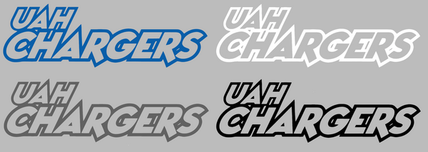 Alabama Huntsville Chargers Team Name Logo Premium DieCut Vinyl Decal PICK COLOR & SIZE