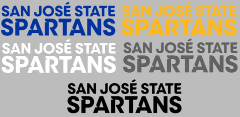 San Jose State Spartans Team Name Logo Premium DieCut Vinyl Decal PICK COLOR & SIZE