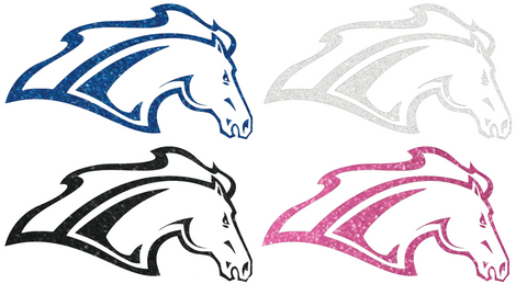 Alabama Huntsville Chargers Metallic Sparkle Team Logo Premium DieCut Vinyl Decal PICK COLOR & SIZE