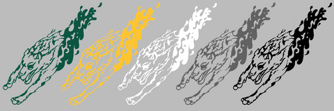 Alaska Anchorage Seawolves Retro Throwback Logo Premium DieCut Vinyl Decal PICK COLOR & SIZE