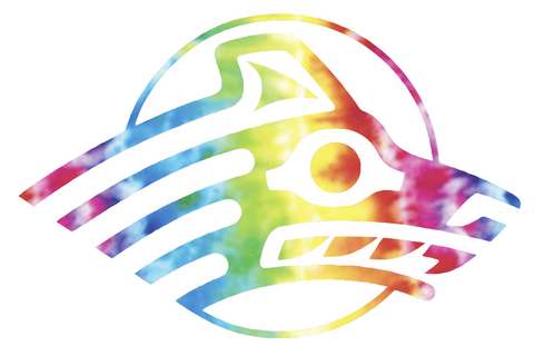 Alaska Anchorage Seawolves Team Logo Crucial Catch Cancer Tie Dye Vinyl Decal PICK SIZE