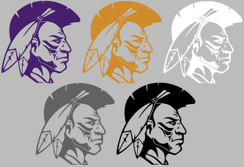 Alcorn State Braves Mascot Logo Premium DieCut Vinyl Decal PICK COLOR & SIZE