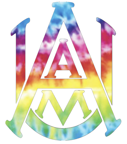 Alabama A&M Bulldogs Team Logo Crucial Catch Cancer Tie Dye Vinyl Decal PICK SIZE