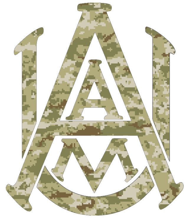 Alabama A&M Bulldogs Team Logo Salute to Service Camouflage Camo Vinyl Decal PICK SIZE