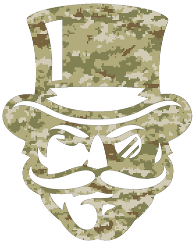 Austin Peay Governors Mascot Logo Salute to Service Camouflage Camo Vinyl Decal PICK SIZE