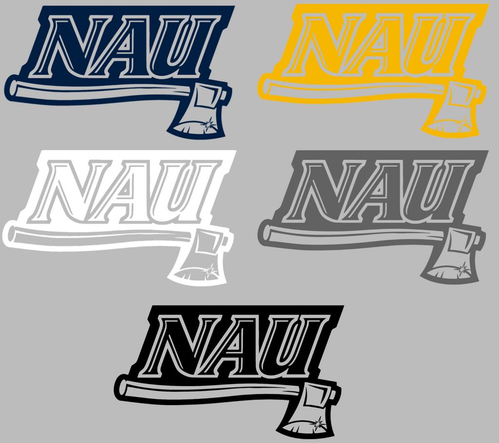 Northern Arizona Lumberjacks Retro Throwback Logo Premium DieCut Vinyl Decal PICK COLOR & SIZE