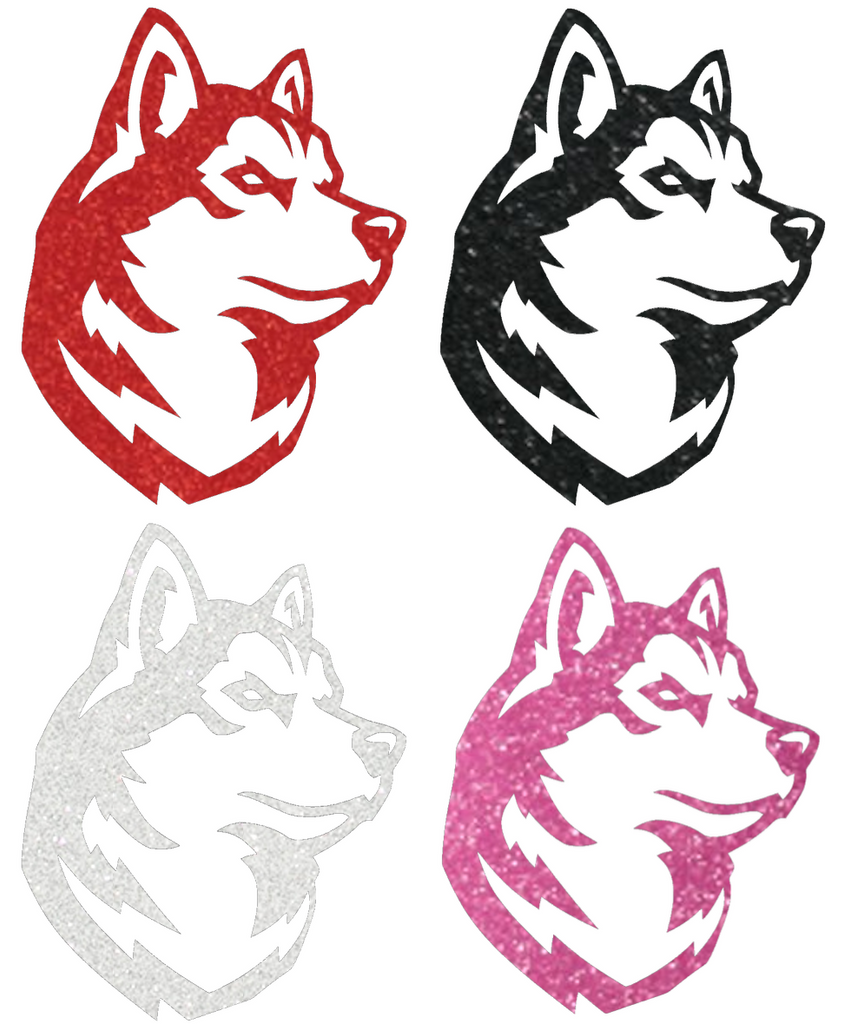Northeastern Huskies Metallic Sparkle Team Logo Premium DieCut Vinyl Decal PICK COLOR & SIZE