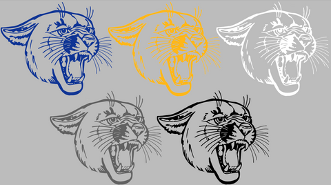 Pittsburgh Pitt Panthers Retro Throwback Logo Premium DieCut Vinyl Decal PICK COLOR & SIZE