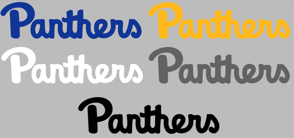 Pittsburgh Pitt Panthers Team Name Logo Premium DieCut Vinyl Decal PICK COLOR & SIZE