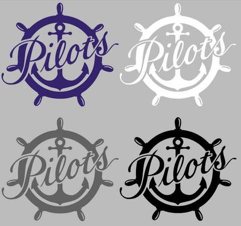 Portland Pilots Retro Throwback Logo Premium DieCut Vinyl Decal PICK COLOR & SIZE