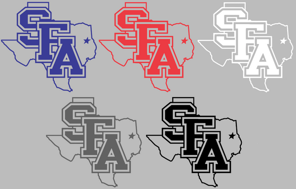 Stephen F Austin Retro Throwback Logo Premium DieCut Vinyl Decal PICK COLOR & SIZE