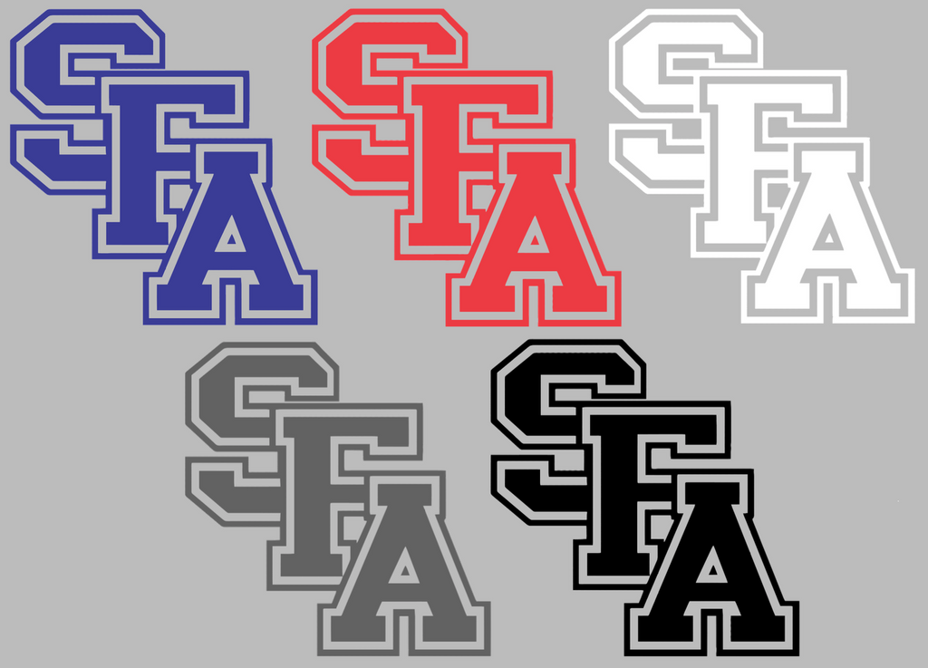 Stephen F Austin Retro Throwback Logo Premium DieCut Vinyl Decal PICK COLOR & SIZE