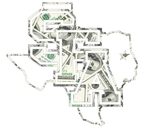 Stephen F Austin Team Logo Money Print Premium DieCut Vinyl Decal PICK SIZE