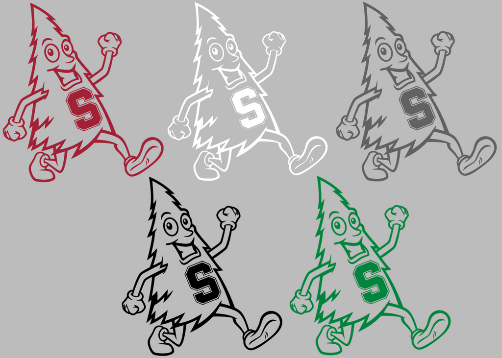 Stanford Cardinal Tree Mascot Logo Premium DieCut Vinyl Decal PICK COLOR & SIZE
