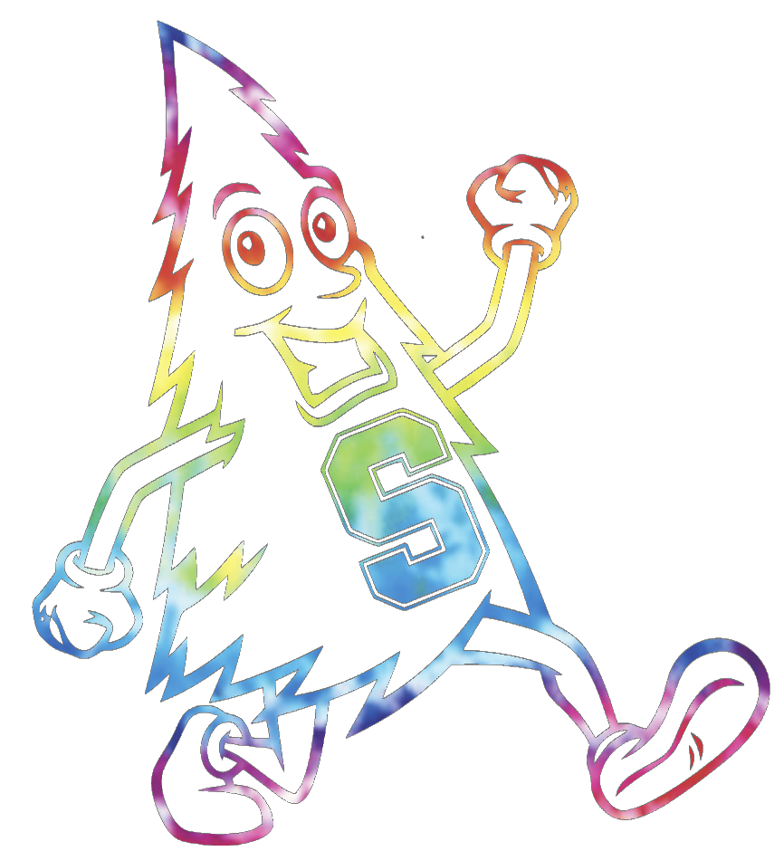 Stanford Cardinal Tree Mascot Logo Crucial Catch Cancer Tie Dye Vinyl Decal PICK SIZE